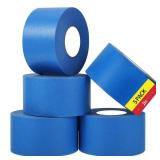 Fyguard 5 Rolls Painters Tape 2 Inch Wide, Blue Painters Tape Bulk 1.89In x 55Yd x 5 Rolls Blue Tape, Multi-Surface Masking Tape for Wall Painting Edge Treatment DIY Crafts, Total 275 Yards - Retail: 