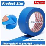Fyguard 5 Rolls Painters Tape 2 Inch Wide, Blue Painters Tape Bulk 1.89In x 55Yd x 5 Rolls Blue Tape, Multi-Surface Masking Tape for Wall Painting Edge Treatment DIY Crafts, Total 275 Yards - Retail: 
