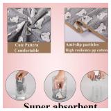 Grddaef Guinea Pig Fleece Blankets 6 Pieces Waterproof & Washable Small Animal Cage Liners Sleep Mat Bedding Pad for Hamster Chinchilla Rabbit Hedgehog (S-7.9 x 7.9 Inch) - Retail: $10