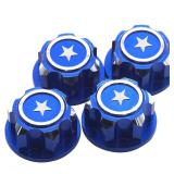 4Pack ShareGoo RC 17mm Hex Wheel Nut, Aluminium Dustproof Anti-Skid Mount Cap Compatible with Traxxas X-Maxx Summit E-Revo 1/8 RC Buggy Truck Car - Retail: $10