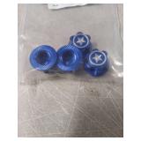 4Pack ShareGoo RC 17mm Hex Wheel Nut, Aluminium Dustproof Anti-Skid Mount Cap Compatible with Traxxas X-Maxx Summit E-Revo 1/8 RC Buggy Truck Car - Retail: $10