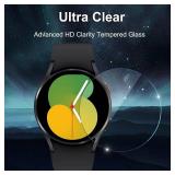 Rc-Z Screen Protector Case for Samsung Galaxy Watch 5/4 44mm, [6+6Pack] Bumper & Face Cover Replacement for Galaxy Watch 5/4 44mm Accessories - Retail: $8