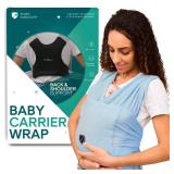 Koala Babycare Baby Carrier Wrap, Easy to Wear As a T-Shirt - Original Baby Carrier Newborn to Toddler - Sling One Size Fits All - Baby Wraps Carrier Up to 22lbs - Retail: $50