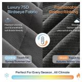 ZonLi 15lbs Weighted Blanket for Adults Sleeping, Double-Sided All Season Reversible 75D Cooling Mesh & Warm Ribbed Microfiber, 60"x80" Grey, Machine Washable - Retail: $55