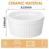 Treela 40 Pieces Ceramic Butter Warmers Set Included Butter Warmers Melter and 32 Tealight Candles for Chocolate Cheese Fondue Crab Lobster Microwave Oven Safe - Retail: $44