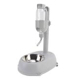 Chazcool Pet Water Dispenser, Pet Standing Water Dispenser Bowl, 2 in 1 500ml Multifunctional Detachable Height with Stand for Dogs Cats - Retail: $32