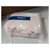 Bedsure Boho Duvet Cover King Size - Rose Pink Tufted Boho Bedding, Farmhouse Shabby Chic Embroidery Bedding for All Seasons, 3 Pieces, 1 Soft Jacquard King Comforter Cover and 2 Pillow Shams - Retail