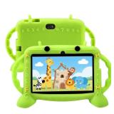 Kids Tablet, 7 inch Tablet with Case for Kids 2-10, Educational Learning Toddler Tablet Android 11, 3GB RAM+32GB ROM Storage, WiFi Bluetooth with Google Play YouTube, Baby Girl boy Present Green - Ret