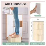 Buffet Risers Food Risers for Buffet Table Acrylic Risers Display Stands Tall Cake Stands Cylinder Stands for Party Pedestal Cake Stand Dessert Table Display Set Cupcake Stands Cupcake Display (4 Pcs 