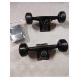 TLHB Skateboard Truck,Skateboard Wheels 52mm Suitable for Skateboarders,Fits 7.5-8" Deck Skateboard Bearings,Skateboard Pads,Durable Skateboard Hardware Combo Starter Kit-Black - Retail: $25