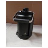 64 oz Insulated Water Bottle for Gym: 2-in-1 Straw Spout Lid, Dual Handle, Leakproof, Keep Cold 36H, Half Gallon Stainless Steel Water Jug for Travel, Hiking, Cycling, Park, Workout, Picnic (Midnight)