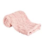 Yurhap Fleece Baby Blanket Heart Checkered Blanket, Ultra Soft Cozy Baby Blankets for Girls Boys, Fluffy Infant Toddler Newborn Receiving Blankets for Crib Stroller 30-40 (Light Pink) - Retail: $9