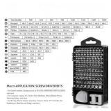 115-Piece Small Precision Screwdriver Set Household Home Repair Tool Kit for Phone, Computer, Watch, Console, Eyeglass, Electronic - Retail: $71