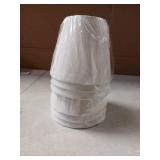 Small Lamp Shades Clip on Bulb Set of 6, Mini Barrel Sconce Shades Mini Linen Lampshade for Table Chandeliers Wall Floor Lamp Replacemen, 3.5"Top x 6"Bottom x 5"H (White, 3.5x6x5") - Retail: $23