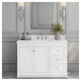 Foremost NAWA4821D Naples 48 in x 21 inch Vanity Cabinet Only in White - Retail: $657