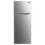 Magic Chef 7.3 cu. ft. 2-Door Mini Fridge in Platinum Steel with Freezer - Retail: $440