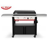 WeberSlate Griddle 3-Burner Liquid Propane Gas 30 in. Flat Top Grill in Black with Thermometer (Without Grill Cover)- Retail: $749