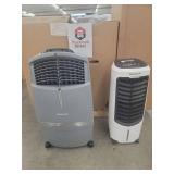 Indoor Portable Evaporative Air Cooler Fan and Humidifier 4 ct (left side) & Indoor Portable Evaporative Air Cooler 2 ct (right side) All factory Refurbished