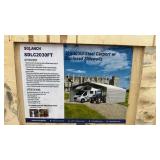 20x30 All-Steel Carport with Enclosed Sidewalls - SDLC2030FT