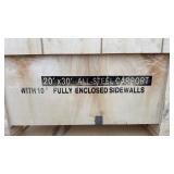 20x30 All-Steel Carport with Enclosed Sidewalls - SDLC2030FT