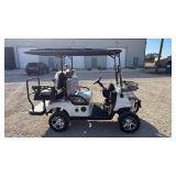 2025 Star SDLGC80 Electric Golf Cart with Custom Features - White