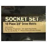 Truecaft Metric Socket Set & Stanley Open End Wrench Set