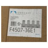 Forcast 4-Light Satin Nickel Bathroom Vanity Light #F4507-3LE1 (3-Pieces)