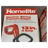 3 Homelite Electric String Trimmers (Open Box-Untested)