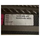 2) 4-Piece Sets Of Masonry Drill Bits (SDS Plus)