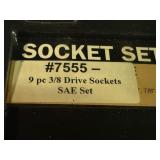 2 Sets Of Truecraft 3/8 Drive 9 Piece SAE Sockets (Sockets Only)