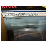 10 Boxes Of Assorted Ryobi Sanding Sleeves (25 Pieces Per Box)