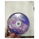 Verbatim 95098 120 Min 4.7 GB 16X DVD-R Recordable Disks Spindle  100 Pack