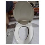 Brondell L60-EW LumaWarm Heated Nightlight Elongated Toilet Seat