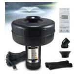 Pond Fountain Aerator, 1HP 16000 GPH 750W 110V/120V Stainless Steel Floating Fountain Pump With 100ft Power Cord & Rope & Timer for Small Large Outdoor Ponds & Lakes
