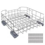 WD28X26099 WD28X34744 Dishwasher Lower Rack Compatible with GE Dishwashers - Replaces WD28X24396,WD28X22659,WD28X28918. Fits Models GDF510PSR3SS, GDF510PSM0SS, GDF510PSMOSS, GDF535PSR0SS, GDF510PSR6SS