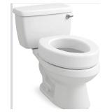 Carex Toilet Seat Riser, Elongated Raised Toilet Seat Adds 3.5 inches to Toilet Height, for Assistance Bending or Sitting, 300 Pound Weight Capacity Toilet Riser
