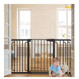 Cumbor 29.7-57\" Extra Wide Baby Gate for Stairs, Mom