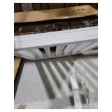 Dog Gate Indoor, Freestanding Dog Fence for The House, Doorways, Hallways,or Stairs,Pet Gate Foldable Wooden,Expandable 24\" Height 4 Panels,White