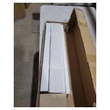 Lotus & Windoware Cordless, 2 Inch Faux Wood Blind, 24\" Wide x 60\" Long, Window Blinds, Blinds & Shades, Blinds for Indoor Windows, Embossed, Bright White