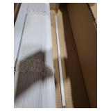 Lotus & Windoware Cordless, 2 Inch Faux Wood Blind, 24\" Wide x 60\" Long, Window Blinds, Blinds & Shades, Blinds for Indoor Windows, Embossed, Bright White