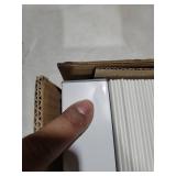 Lotus & Windoware Cordless, 2 Inch Faux Wood Blind, 24\" Wide x 60\" Long, Window Blinds, Blinds & Shades, Blinds for Indoor Windows, Embossed, Bright White