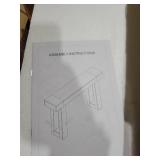 63 Inch Long Console Table, Narrow Rectangular Sofa Table Behind The Couch, Farmhouse Entryway Table for Entrance, Hallway, Living Room (Brown