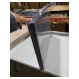 Fluxynara Foldable Cork Board Alternative, Felt Bulletin Board 36\" x 24\" Black Frame with 24 Adhesive Tabs, Pin Board for Home Office, Classroom, Entryway, Kitchen Wall Decor Black