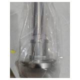 Matte Silver Shower Curtain Rod,1 Inch Diameter Stainless Steel Adjustable Spring Tension Rods 32 to 80\",with Holders,Anti-Slip,Curtain Rods No Drilling(1 Pack) no hardware