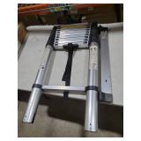 Telescoping Extension Ladder 12.5 FT, Folding Telescopic Aluminum Ladders, Lightweight Collapsible Ladder Step for RV Roof Attic Home, 300 LB Capacity (12.5 FT)