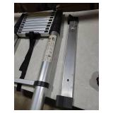 Telescoping Extension Ladder 12.5 FT, Folding Telescopic Aluminum Ladders, Lightweight Collapsible Ladder Step for RV Roof Attic Home, 300 LB Capacity (12.5 FT)