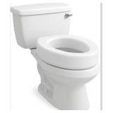 Carex Toilet Seat Riser, Elongated Raised Toilet Seat Adds 3.5 inches to Toilet Height,