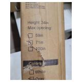 Mesh Room Partition gate, height 34\"x71\" grey