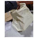 GO&SO Square Cut Corner Lampshade Spider, 8x14x11 Inch Medium Beige Cream Table Lamp Shade