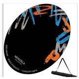 Jump Rope Mat, 48\" x 36\" Non-Slip Oval Rubber Skipping Rope Mat, Shock Absorbing Exercise Pad for Indoor and Outdoor Home Gym, Crossropes, Joint Protection, Fitness and Yoga Mat Compatible